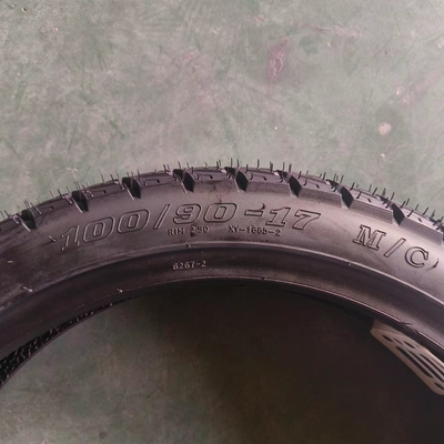 100/90-17 17インチチューブレスモーターサイクルのタイヤ ゴム含有量 6pr/8pr プライ評価