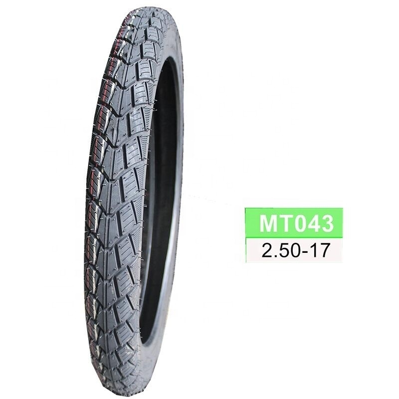 6PR/8PR チューブレスバイクタイヤ 250x17 250 17 250-17 35%-55%ゴム含有量