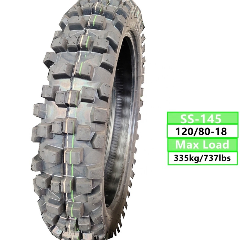 120/80-18 35%~45%のゴム含有量とTL 6.5KGのオートバイタイヤ