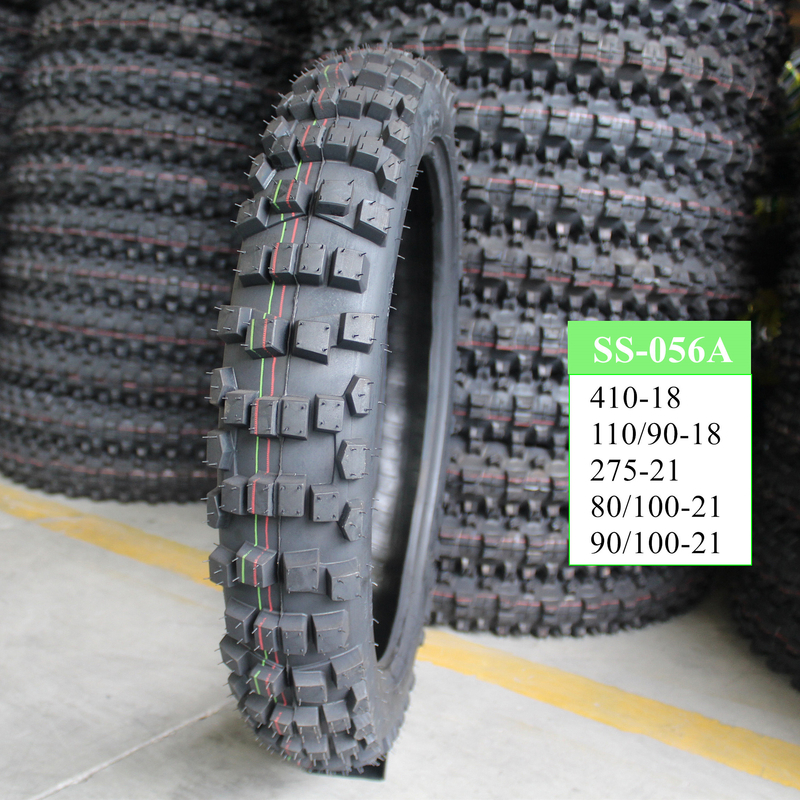 s 4.10-18 オフロードモーターサイクルのチューブレスタイヤ 6PR/8PR 折りたたみ速度 13000PCS 負荷 QTY/40'HQ
